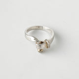 ティファニー フック&アイ K18 × SV925 指輪 リング ゴールド 750 18金 シルバー 号 - NEWSED