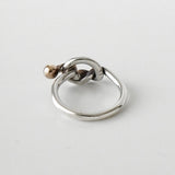 ティファニー ラブノット K18 × SV925 指輪 リング ゴールド 750 18金 シルバー 9号 - NEWSED