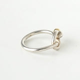 ティファニー ラブノット K18×SV925 シルバー925 ゴールド 750 18金 指輪 リング 10号 - NEWSED