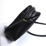 クリスチャン ディオール CDロゴ レザー ショルダーバッグ ブラック