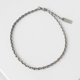 サンローラン パリ シルバー チェーンブレスレット サイズ L - NEWSED