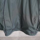 アディダス アノラックパーカー ロゴ刺繍 ハーフジップ グリーン L相当 - NEWSED