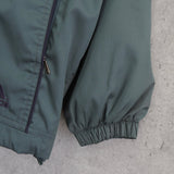 アディダス アノラックパーカー ロゴ刺繍 ハーフジップ グリーン L相当 - NEWSED