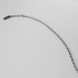 サンローラン パリ シルバー チェーンブレスレット サイズ L - NEWSED