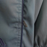 アディダス アノラックパーカー ロゴ刺繍 ハーフジップ グリーン L相当 - NEWSED