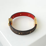 ルイ ヴィトン ブラスレ LVサークル リバーシブル モノグラム ブレスレット ブラウン / レッド - NEWSED