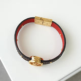 ルイ ヴィトン ブラスレ LVサークル リバーシブル モノグラム ブレスレット ブラウン / レッド - NEWSED