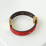 ルイ ヴィトン ブラスレ LVサークル リバーシブル モノグラム ブレスレット ブラウン / レッド - NEWSED