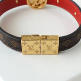 ルイ ヴィトン ブラスレ LVサークル リバーシブル モノグラム ブレスレット ブラウン / レッド - NEWSED