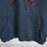 ナイキ ジョーダン パーカー ビッグロゴ グレー/レッド L〜XL相当 - NEWSED