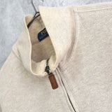 ポロラルフローレン ハーフジップ ハイネック スウェット アイボリー L〜XL相当 - NEWSED