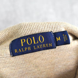 ポロラルフローレン ハーフジップ ハイネック スウェット アイボリー L〜XL相当 - NEWSED