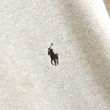 ポロラルフローレン ハーフジップ ハイネック スウェット アイボリー L〜XL相当 - NEWSED