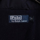 ポロバイラルフローレン ナイロンジャケット ブルゾン フリース裏地 ハイネック ネイビー Mサイズ - NEWSED