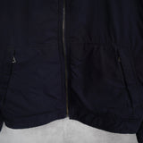 ポロバイラルフローレン ナイロンジャケット ブルゾン フリース裏地 ハイネック ネイビー Mサイズ - NEWSED