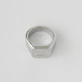 ルイヴィトン シグネットリング モノグラム 指輪 リング シルバー 箱付き Mサイズ / 18.5号 - NEWSED