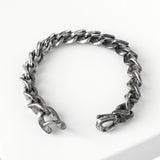 ティファニー フォージ ミディアムリンク ブレスレット ブラック いぶし仕上げ Mサイズ - NEWSED