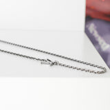 ルイ ヴィトン ロゴ ブラック シルバー ネックレス ペンダント M01097 D10233 - NEWSED