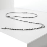 ルイ ヴィトン ロゴ ブラック シルバー ネックレス ペンダント M01097 D10233 - NEWSED