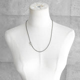 ルイ ヴィトン ロゴ ブラック シルバー ネックレス ペンダント M01097 D10233 - NEWSED