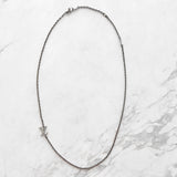 ルイ ヴィトン ロゴ ブラック シルバー ネックレス ペンダント M01097 D10233 - NEWSED