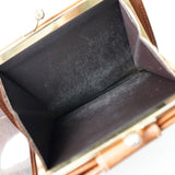 セリーヌ トリオンフ M08 レザー がま口 二つ折り財布 ブラウン - NEWSED