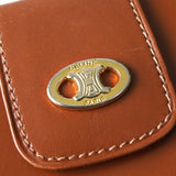 セリーヌ トリオンフ M08 レザー がま口 二つ折り財布 ブラウン - NEWSED