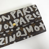 ルイ ヴィトン モノグラム グラフィティ ポシェット ポルトモネクレディ 長財布 ブラウン M92189 - NEWSED