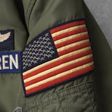 ラルフローレン パッチワーク リバーシブル MA - 1 カーキ / オレンジ - NEWSED