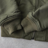 ラルフローレン パッチワーク リバーシブル MA - 1 カーキ / オレンジ - NEWSED