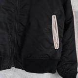 ショット × アンダースンベル 刺繍 MA - 1 スカジャン 中綿ジャケット ブラック - NEWSED