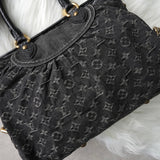 ルイヴィトン モノグラムデニム ネオカヴィ MM ノワール 2way ハンドバッグ ショルダーバッグ ブラック M95351 - NEWSED