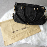 ルイヴィトン モノグラムデニム ネオカヴィ MM ノワール 2way ハンドバッグ ショルダーバッグ ブラック M95351 - NEWSED