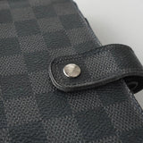 ルイ ヴィトン ダミエ・グラフィット アジェンダMM 手帳カバー ブラック - NEWSED