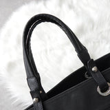 シャネル バリビアッツ MM ココマーク キャンバス / PVC トートバッグ ブラック 17752358 - NEWSED