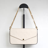 ルイ ヴィトン モノグラム アンプラント ポシェット フェリシー クリーム M82363