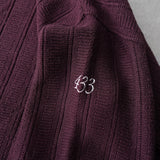 Newsed ロゴ リメイク ニット 厚手 ボルドー No.433 - NEWSED