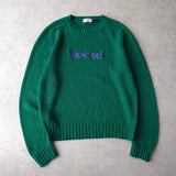 Newsed ロゴ リメイク ニット グリーン No.452 - NEWSED