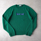 Newsed ロゴ リメイク ニット グリーン No.452 - NEWSED