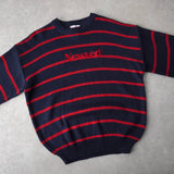 Newsed ロゴ リメイク ニット ボーダー柄 レッド / ネイビー No.453 - NEWSED