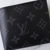 ルイ ヴィトン モノグラム・エクリプス ポルトフォイユ・マルコ NM 二つ折り財布 ブラック ICチップ内蔵 - NEWSED