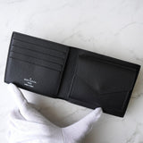 ルイ ヴィトン モノグラム・エクリプス ポルトフォイユ・マルコ NM 二つ折り財布 ブラック ICチップ内蔵 - NEWSED