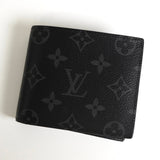 ルイ ヴィトン モノグラム エクリプス ポルトフォイユ マルコ NM コンパクトウォレット 二つ折り財布 ブラック M62545 - NEWSED