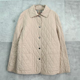 バーバリー キルティングジャケット ノバチェック裏地 ベージュ