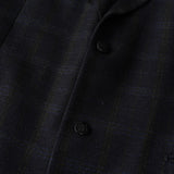 ジバンシィ 4Gロゴ ボタン チェック柄 ウール テーラードジャケット ブラック