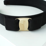 サルバトーレ フェラガモ ヴァラ リボン カチューシャ ブラック