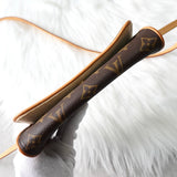 ルイ ヴィトン モノグラム ポシェットツインPM ミニハンドバッグ ブラウン - NEWSED