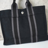 エルメス フールトゥPM キャンバス ハンドバッグ ブラック - NEWSED