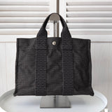 エルメス フールトゥPM キャンバス ハンドバッグ グレー - NEWSED