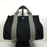 エルメス カンヌPM キャンバス ハンドバッグ ブラック - NEWSED